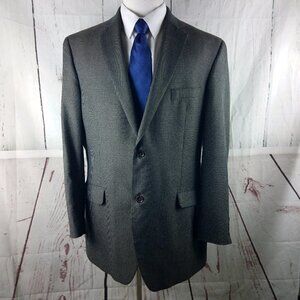 Izod Macy's 46L 2 Button Multicolor Mini Houndstooth Sport Coat